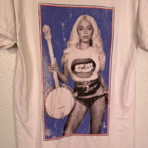 Beyonce Cowboy Carter Tour Shirt Womens Medium Banjo Tee Tshirt Concert Merch - Picture 4 of 15